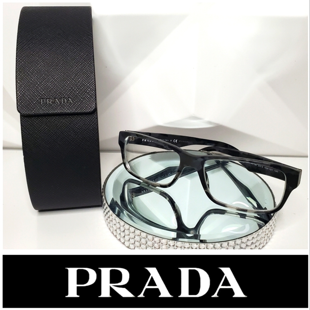 PRADA $490 VPR 16M Spotted Rx Prescription Eyeglasses